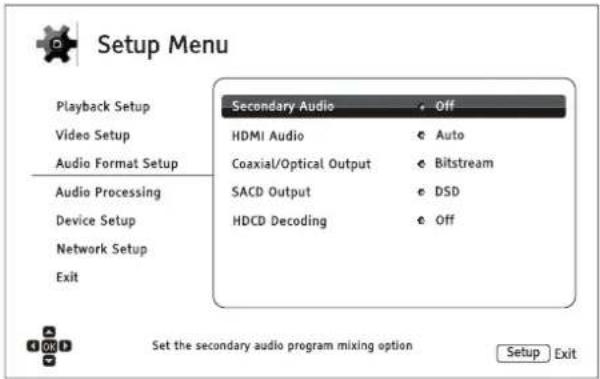 OPPO BDP-105 - Audio Format Setup - 1
