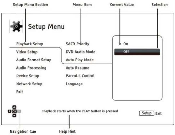 OPPO BDP-105 - Using the Setup Menu System - 1
