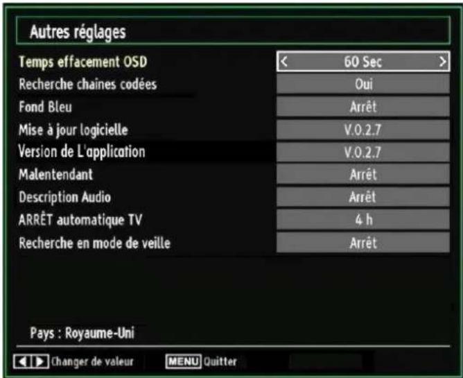 AKAI ALED3205TBK - Configuration des autres réglages - 1
