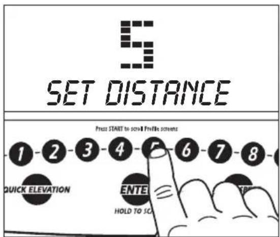 Vision Fitness T9500 Simple - CHOOSING DISTANCE - 1