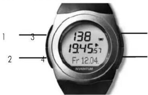 INVENTUM SH25 - Boutons du cardiofréquencemètre - 1