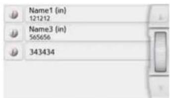 BECKER Revo.1 - Lists loaded from cell phone - 1