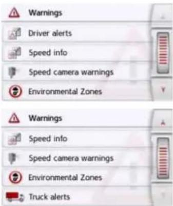 BECKER Revo.1 - The Warnings button - 2