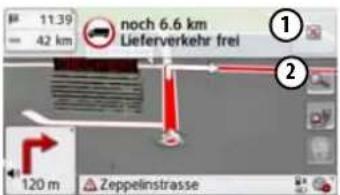 BECKER Revo.1 - Warnings with planned route - 1