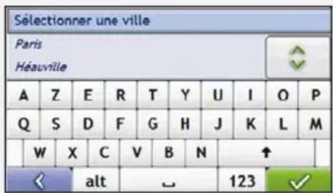 MIO Moov M415 - Utilisation de l'écran Clavier - 1