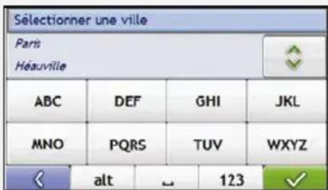 MIO Moov M415 - Utilisation de l'écran Clavier - 3