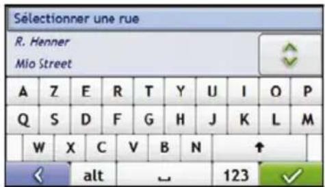 MIO Moov M415 - Cherchez le nom et le numéro de rue - 1