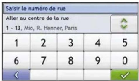 MIO Moov M415 - Utilisation de l'écran Recherche de la destination - 2