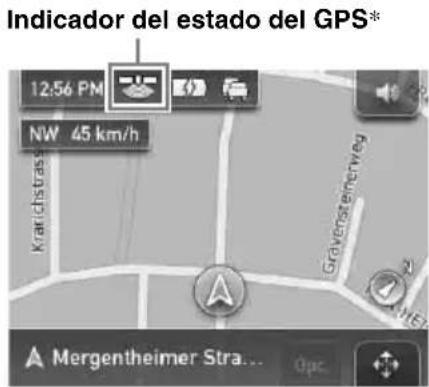 Indicador del estado del GPS* 12:56 PM NW 45 km/h Krakich Stras Gravesternstweg Mergentheimer Stra... Opc.