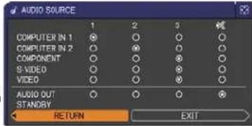 3M X30 - AUDIO menu - 2