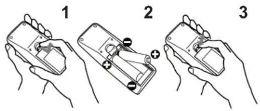 3M X30 - Installing the batteries - 1