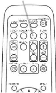 3M X30 - Press SEARCH button on the remote control. - 2