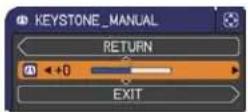 3M X30 - Correcting the keystone distortions - 3