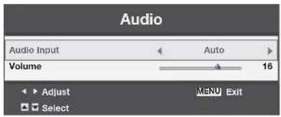 MITSUBISHI XD360U-EST - Audio menu - 1