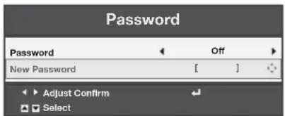 MITSUBISHI XD360U-EST - To set a password: - 3