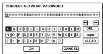 MITSUBISHI XD360U-EST - Network Password settings - 2