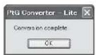 MITSUBISHI XD360U-EST - Conversion of a PPT file to PtG file using the PtG Converter-Lite - 4