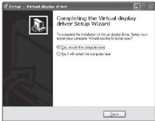 MITSUBISHI XD360U-EST - Installing the virtual display driver - 2