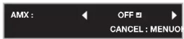 MITSUBISHI XD360U-EST - Enabling or disabling the AMX Device Discovery - 2