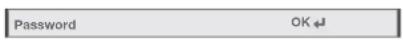 MITSUBISHI XD360U-EST - To set a password: - 1
