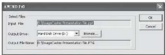 MITSUBISHI XD360U-EST - Conversion of a PPT file to PtG file using the PtG Converter-Lite - 3