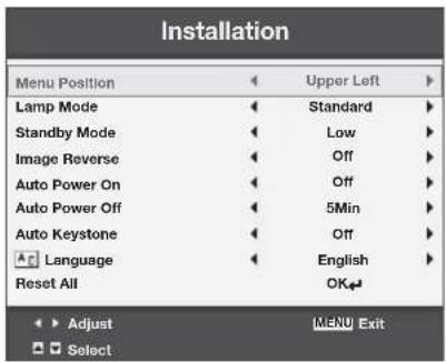 MITSUBISHI XD360U-EST - Press the MENU button. - 3