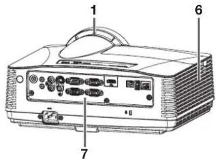 MITSUBISHI XD360U-EST - When removing the lamp from the ceiling-mounted projector - 2