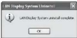 MITSUBISHI XD360U-EST - When deleting LAN Display System (Uninstallation) Important: - 2