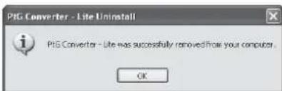 MITSUBISHI XD360U-EST - When deleting PtG Converter-Lite (Uninstallation) Important: - 2