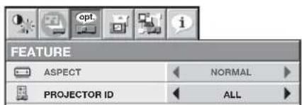 MITSUBISHI XL7000U - With the FEATURE menu: - 1