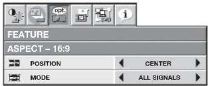 MITSUBISHI XL7000U - With the FEATURE menu: - 2