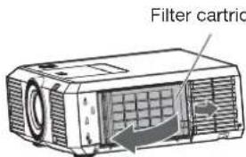 MITSUBISHI XL7000U - Cleaning of the filter - 3