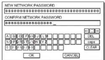MITSUBISHI XL7000U - Network Password Settings - 3