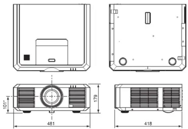 MITSUBISHI XL7000U - Dimension drawings (unit: mm) - 1