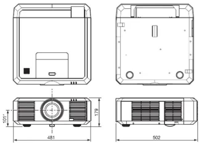 MITSUBISHI XL7000U - Dimension drawings (unit: mm) - 2