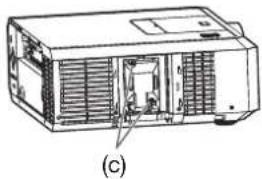 MITSUBISHI XL7000U - To replace the lamp: - 2