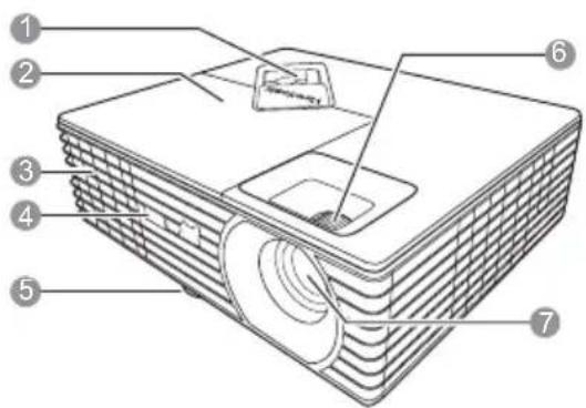 VIEWSONIC PJD5132 - Vue extérieure du projecteur - 1