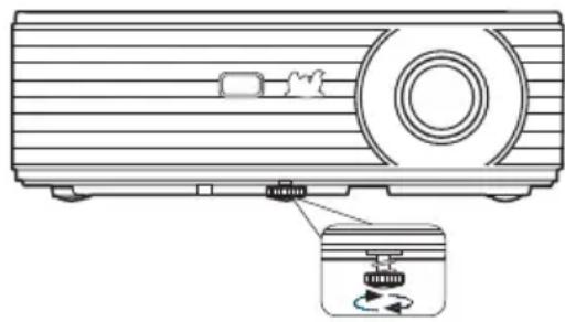 VIEWSONIC PJD5132 - Ajustement de l'angle de projection - 1