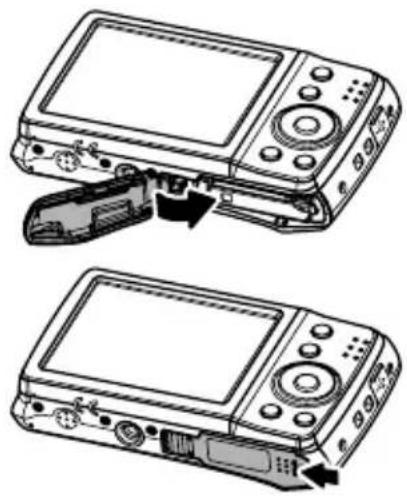 CASIO QV-R70 - Mise en place de la batterie - 2