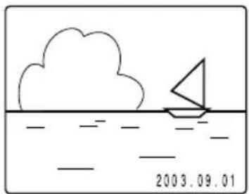 Simple line drawing of a sailboat on water with a cloud, no text or symbols present