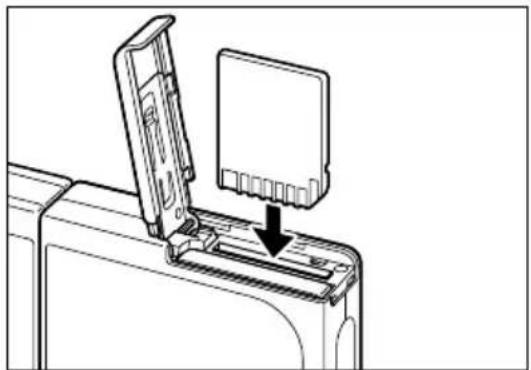 Diagram of a device's internal structure showing a lid being inserted into a housing (no text or symbols present).