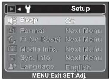 HITACHI HDC-886E - Setup Menu - 3