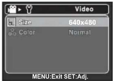 HITACHI HDC-886E - Video Menu - 1
