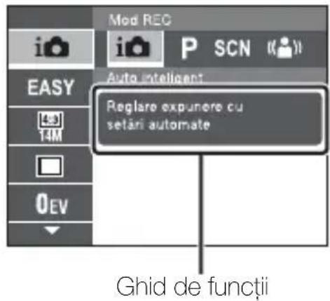 Mod REG i i P SCN EASY Auto intelligent Reglare expunere cu setări automate 45 14M 0EV Ghid de funcții