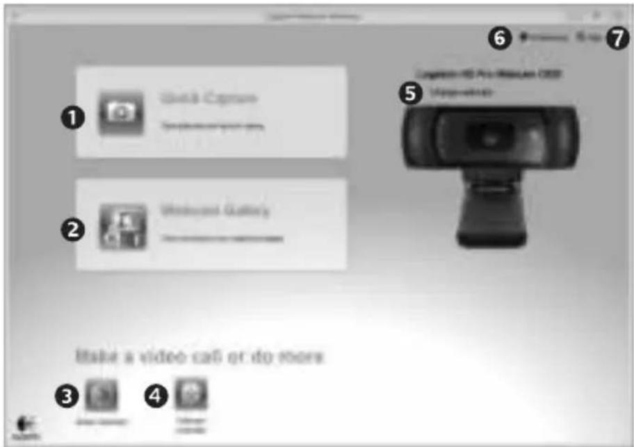 1 2 Make a video call or do more 3 4 Logitech 90 Pro Wireless CD3 (Video-800) 5