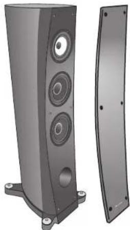 PIONEER S-3EX-W - Fastsättning/borttagning av grillskydden - 1