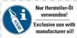 HSM Securio B34 - WAARSCHUWING Gevaarlijke netspanning! - 2