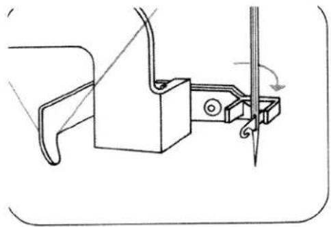 PFAFF 125 - Inserimento del filo superiore: - 2