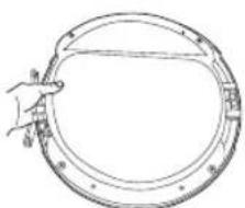 SAMSUNG SDC1H719 - DRAAIRICHTING VAN DE DEUR WIJZIGEN (SDC1H709/ SDC1H719/ SDC35701/ SDC35711) - 5