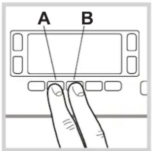 A B
